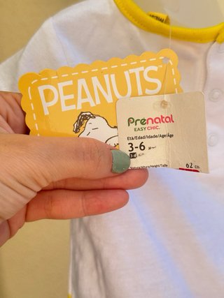 T-shirt Snoopy Prenatal 3-6 meses