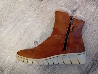 Botines mujer piel forro borreguito