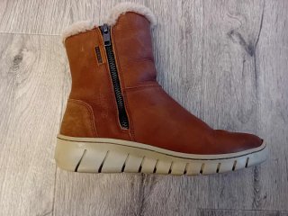Botines mujer piel forro borreguito