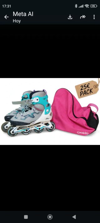 Patines en línea Oxelo con bolsa