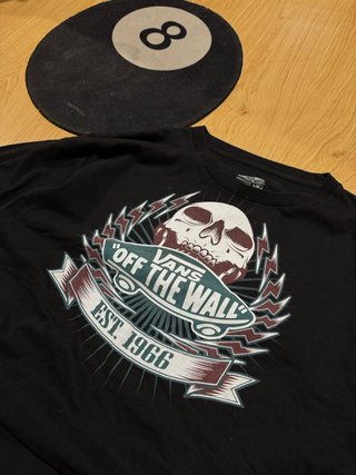 T-shirt Vans Preta Estampada