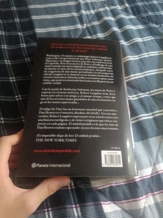 Libro El símbolo perdido dan Brown