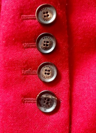 Chaqueta Gucci Lana Roja Mujer Talla M