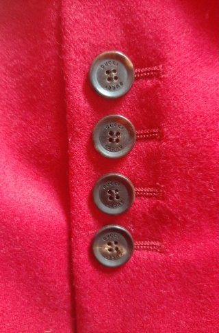 Chaqueta Gucci Lana Roja Mujer Talla M