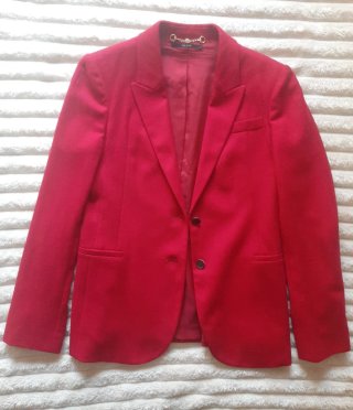 Chaqueta Gucci Lana Roja Mujer Talla M