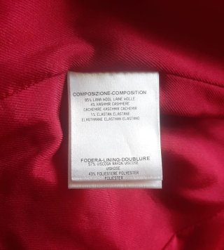 Chaqueta Gucci Lana Roja Mujer Talla M
