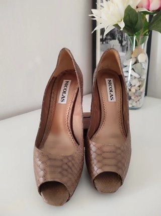 Zapatos de Piel de Serpiente Nicolás Talla 39