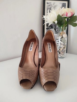 Zapatos de Piel de Serpiente Nicolás Talla 39