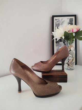 Zapatos de Piel de Serpiente Nicolás Talla 39