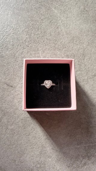 Anillo Pandora Corazón/ pendientes swarovski
