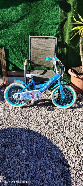Bicicleta infantil Frozen azul