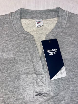 Sudadera Crop Reebok Gris