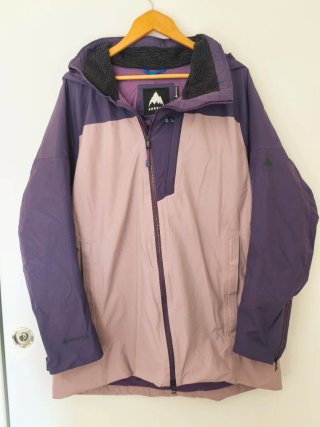 Chaqueta de esquí Burton Gore-Tex Morado/Beige