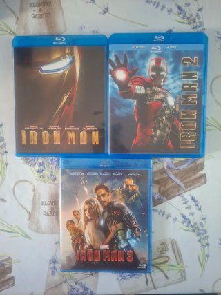 Pack Blu-ray Iron Man 1, 2 y 3