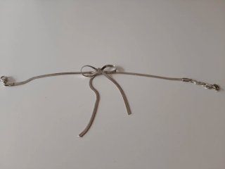 Pulsera eslabones con lazo plata