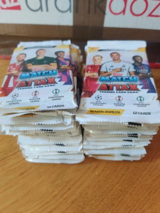 32 Sobres Match Attax 2025-26 sellados