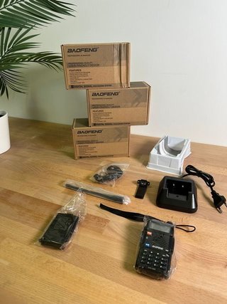 3 Walkie Talkie Baofeng UV-5R Dual Band