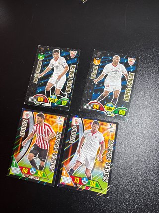 4 Cartas Fútbol Super Crack Jesús Navas N'Zonzi