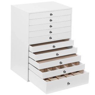 Joyero Caja de Joyas 10 Cajones SONGMICS JBC10W