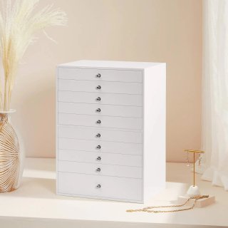Joyero Caja de Joyas 10 Cajones SONGMICS JBC10W