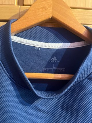 Sudadera Adidas azul con rayas