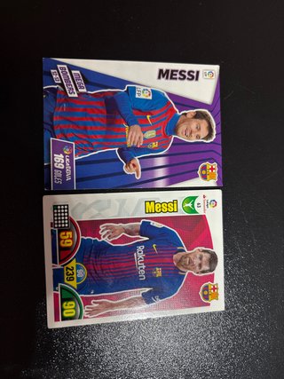 Cartas Fútbol Messi LFP 12-13 y 16-17