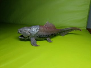 Dunkleosteus figura de juguete, dinosaurio