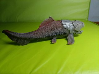 Dunkleosteus figura de juguete, dinosaurio