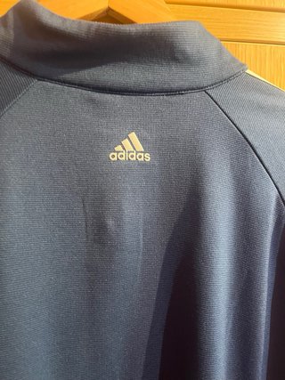 Sudadera Adidas Azul Media Cremallera