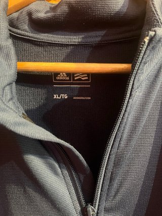 Sudadera Adidas Azul Media Cremallera