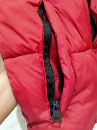 Chaqueta Acolchada Roja Zara Talla L