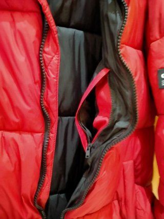 Chaqueta Acolchada Roja Zara Talla L