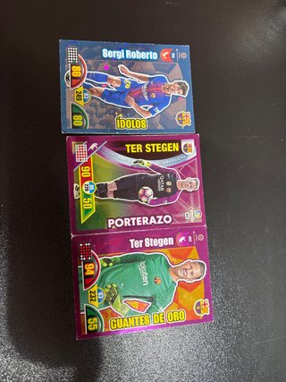 Cartas Fútbol Sergi Roberto y Ter Stegen