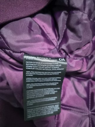 Chaqueta Bomber Color Granate