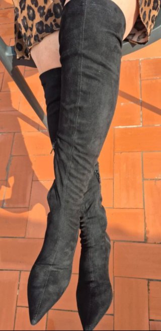 Botas Altas Negras Zara