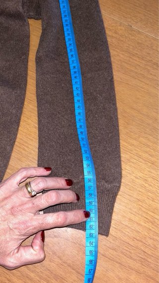 Pullover marrone lana merino e cashmere