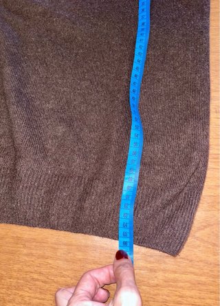 Pullover marrone lana merino e cashmere