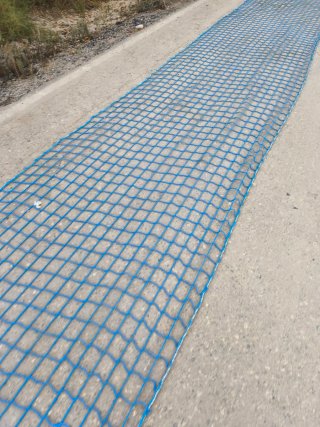 Red de seguridad obra 2x30m azul