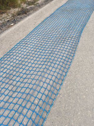 Red de seguridad obra 2x30m azul