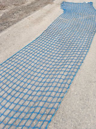 Red de seguridad obra 2x30m azul