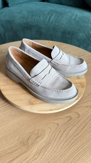 Mocasines Geox Mujer Talla 38 Gris