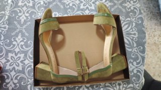 Sandalias piel de vestir LODI verdes