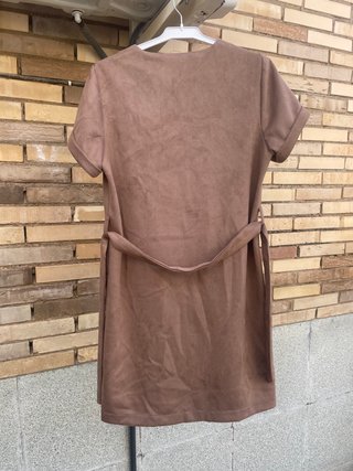 Vestido de ante marrón NUEVO - Talla S/M