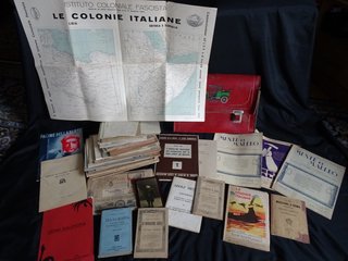 MATERIALE CARTACEO FASCISTA + CARTINA E FOTO.