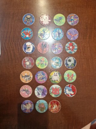 Lote de 27 Tazos Digimon