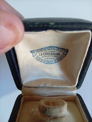 Estuche Antiguo Joyería La Esmeralda de Madrid
