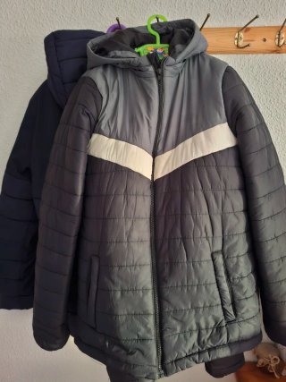 Anorak acolchado bicolor