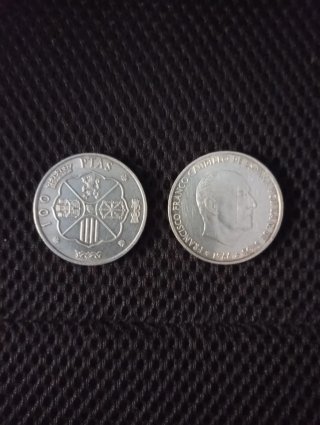 2 Monedas de 100 Pesetas de Plata 30€ cada una