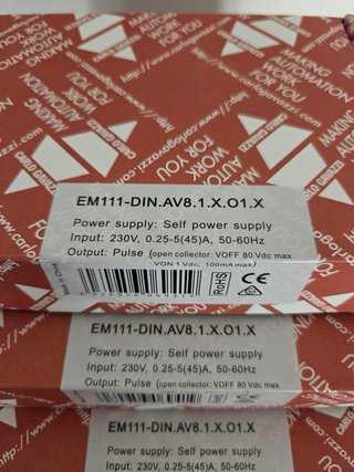 Analisador de energia monofásico Carlo Gavazzi