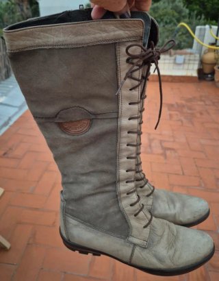 Botas Altas Hispanitas Ante y Piel